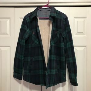 Green Sherpa Flannel